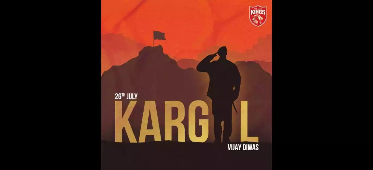A Stirring Tweet From Punjab Kings Commemorates Kargil Vijay Diwas.